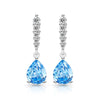 Silver Light Water Drop Classic Shining Water Drop Zircon Women's Earrings - Image 8