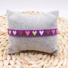 Adjustable Multicolor Heart Bead Bracelet with Woven Pattern - Image 68