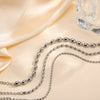 2mm-5mm Oval Beaded Bracelet Stackable, Gold Plated Stainless Steel Chain Bangle for Women - Image 5