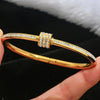 Stainless Steel CZ Bangle Bracelet for Women Silver Plated Clover Open Cuff Bangles No Fade Jewelry Gifts - Image 11