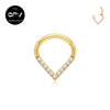 316L Medical Stainless Steel Drop Nose Ring Punk Earrings Men's And Women's Piercing Jewelry Love Heart Septum Ring - Image 6