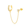 1PC Silver Crown Chain Tassel Zircon Drop Earrings For Women Gold Minimalism Earrings Jewelry Gift - Image 9