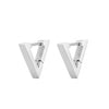 Stainless Steel Hoop Earrings For Women Men Heart Star Oval Rectangle Round Triangle Gold Color Punk Hip Hop Jewelry - Image 10