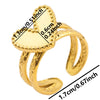 6Pcs Brief Geometry Long Ellipse Water Droplet Stainless Steel Ring Opening Adjustable Rings For Women Men Jewelry Party Gift - Image 40