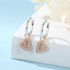 Heart and Hoop Earrings with Cubic Zirconia in Many Styles - Image 2