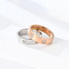 Stainless Steel Gold/Silver/Rose Gold Color Ring For Women Men Couple CZ Crystal Rings Jewelry Wedding Rings Gift - Image 3