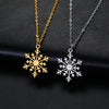 Christmas Snowflake Pendant Necklace for Women Stainless Steel Neck Chain Special Jewelry Gift - Image 2