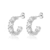 Crmya Hiphop Cuff Earring for Women Yellow Gold Color Zircon Clip Hoop Earrings Women Jewelry Accessories - Image 9