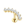 1/5PCS Titanium Zircon Labret Lip Ring Internally Thread Ear Tragus Cartilage Helix Daith Lobe Piercing Earrings Stud for Women - Image 8