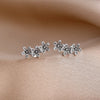 Charm Silver Moon Flower Snowflake Colorful Love Earrings, Suitable for European Women's Valentine's Day Jewelry Gifts - Image 5
