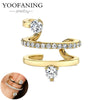 Silver Ear Needle Simple Ear Clip White Zircon Wrapping Design Earring for Women Jewelry Gift - Image 32