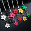 Faux Pearl Chic Flower Pendant Anklet for Women Delicate Forel 3D Flower Foot Chain Party Vocation Jewelry Gifts - Image 2