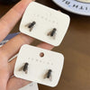 Funny Prank Flies Stud Earrings For Women Realistic Simulation Insect Small Fly Earrings Halloween Party Abstract Jewelry Gifts - Image 1