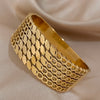 Stainless Steel Zircon Creative Bangles Bracelets For Women Bowknot Leaf Twist Wristband Wide Jewelry - Image 5