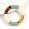 Chunky Acrylic Bead Stretch Bracelet in Multicolor Designs - Image 22