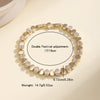 Elegant Minimalist Inlaid Cubic Zirconia Rectangle Oval Link Chain Bracelets For Women Wedding Party Daily Jewelry - Image 3