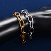 Blingbling Stainless Steel Bracelet Link Cut Oval Hand Chain for Women Men Wristband Bangle Anklets Metal Jewelry Summer Gift - Image 6