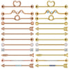 Aoedej 14G Rose Gold Color Helix Piercing Earring Industrial Barbell Ring Women Crystal Long Earring Ear Piercing Gift Jewelry - Image 1