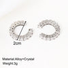 2Pcs Full Rhinestone Zircon Ear Cuff Ear Clip for Women No Pierced C Shape Earcuff Ear Wrap Earcuff Clips Jewelry Gifts - Image 6