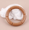 Colorful Acrylic Tube Bead Bangle with Elastic Fit - Image 22