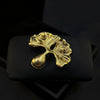 Women Men Rhinestone Ginkgo Badges Brooches Casual Unisex Metal Shiny Crystal Suit Office Pins Jewelry - Image 4