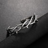 Gothic Thorn Open Cuff Bracelet Silver Color Gothic Stainless Steel Twisted Bangles For Men Women Punk Rock Wrist Jewelry Gifts - Image 2
