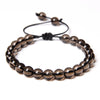 8MM Stone Bead Braid Bracelets Minimalist Carnelian Agates Jades Gem Woven Bangle Jewelry Gift For Women Men - Image 20