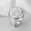 Tetragrammaton Seal Signet Ring Men Stainless Steel Pentacle Magic Amulet Ring Men Pentagram Vintage Talisman Jewelry Gift - Image 4