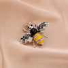 Cute Crystal Pearl Animal Bee Wings Brooches for Women Charm Retro Multicolor Enamel Zircon Pins Clothing Jewelry Gift - Image 3