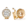 Zakol 6 Styles Sliver/Gold Color Shiny Cubic Zirconia Copper Ear Clips Geometric Square Heart Round CZ Stud Ear Accessories - Image 12