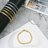 Gold Silver Color Stainless Steel Flat Chain Bracelet For Men Retro Jewelry Accessories Women Wrap Bangle - Image 6