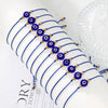 Blue Eye Charm Braided Rope Bracelet Set 12 Pieces - Image 1
