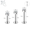 ZS 6-13PCS/LOT 16G Stainless Steel Lip Labret Piercing Set Crystal Monroe Lip Stud Ear Tragus Helix Cartilage Piercing 6/8/10mm - Image 2