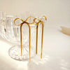 Snake Chain Bow Drop Stud Earrings for Women Gold Plated Bowknot Long Tassels Earring Party Jewelry - Image 4