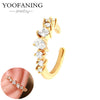 Silver Ear Needle Simple Ear Clip White Zircon Wrapping Design Earring for Women Jewelry Gift - Image 15