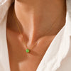 Stainless Steel Birthstone Pendant Necklace with 38 cm Chain and 5 cm Extension - Image 3
