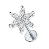 Stainless Steel Labret Piercing Stud with 16 Gauge and 1.2 x 8 mm Post - Image 25