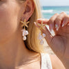 Boho Starfish Imitation Pearl Drop Earrings for Women Sea Star Dangle Earrings Summer Beach Party Jewelry Gift - Image 3