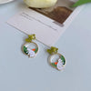 32 Style Colorful Enamel Cartoon Cute Rabbit Fox Ear Clips Funny Cat Bear Long Clip on Earrings Without Piercing for Women Girls - Image 4