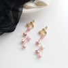 Kawaii Clip on Earrings No Piercing Cute Cat Butterfly Bunny Asymmetric Ear Clips Pink Sweet Sakura Style Ear Jewelry for Women - Image 7