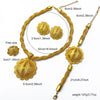 Ethiopian Gold Color Twisted Necklace And Earrings Jewelry Sets For Women Dubai Indian Bridal Set Wedding - Image 6