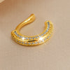 1PC Delicate Zircon Clip on Earrings Female Heart Ear Cuff No Piercings Fake Cartilage Earrings for Women Jewelry - Image 3