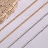 Minimalist 2mm Zircon Chain Necklace Bracelet Set Stainless Steel Base Crystal Chain Wedding Jewelry Sets - Image 6