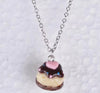 Kawaii Cake Charm Necklace with Link Chain - Image 5
