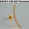 1PC Moon Titanium Cartilage Earrings Stud 16G Internally Threaded Helix Heart Ear Tragus Piercing Body Jewelry - Image 15