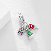 Silver Charms Santa Claus Reindeer Christmas Tree Snowman Elk Bead Fit Bracelet Necklace Jewelry - Image 15