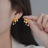 Silver Hoop Earrings Clip Golden Bowtie Ribbon Small Cute For Women Girl Gift Jewelry - Image 28