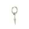 1-2 pairs Stainless Steel Men's Cone Pendant Earrings, Retro Punk Style Hip-hop Dangle Earrings For Men - Image 8