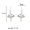 Chinese Retro National Fan-shaped Tassel Earrings Female National Style Hollow Cloud Fan Hanging Dangle Earrings Jewelry - Image 6