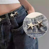 1/8set Tighten Waist Buckle Alloy Star Brooches Pins Clip Adjustable Snap Button Jeans Buttons Detachable Clothing Accessories - Image 2